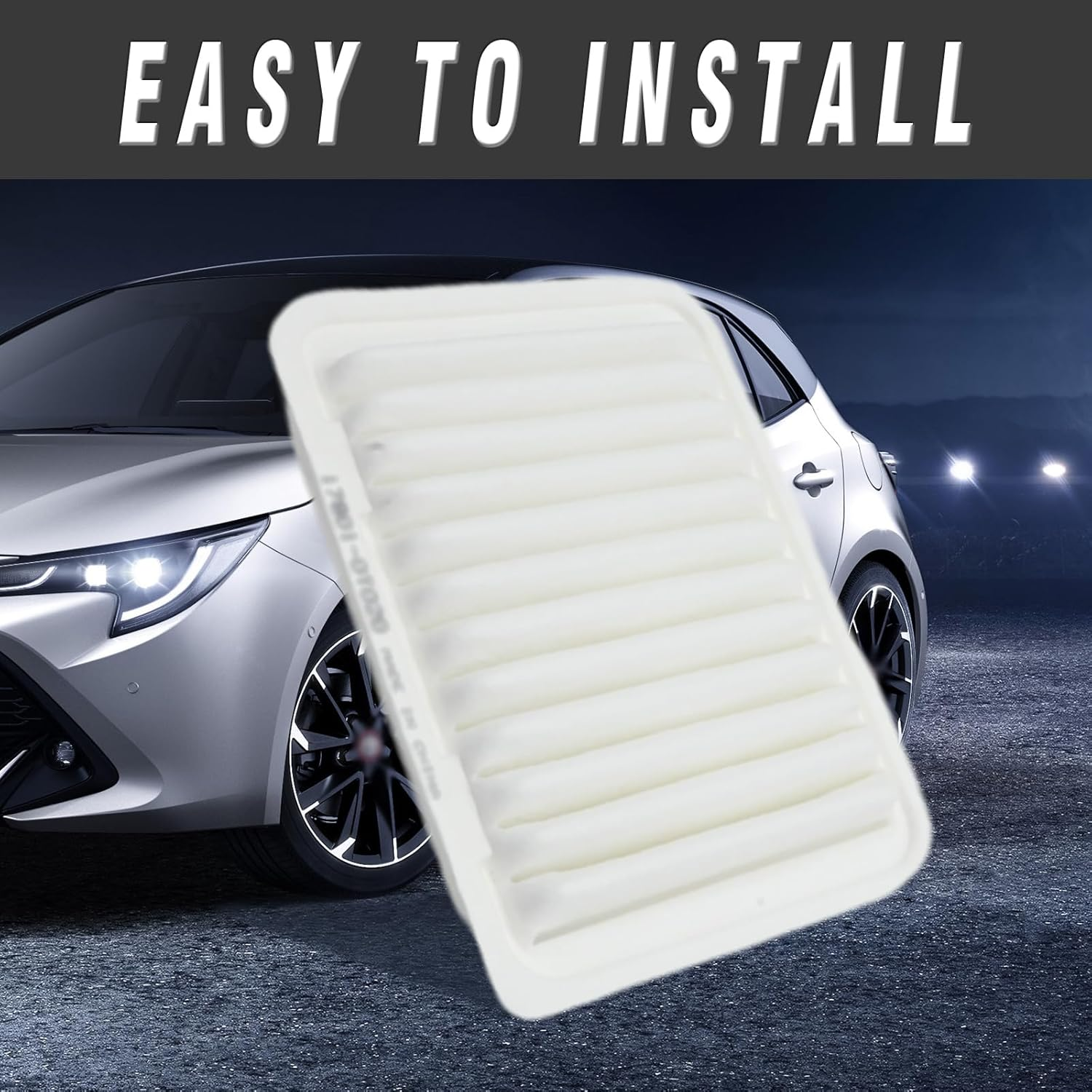 17801-0T020 Air Filter, Replacement for Toyota Yaris 2005 2006 20072008 2009 2010 2011 2012 2013 2014 2015 2016 2017 2018 2019 2020 2021, Replaces A0066A0029 178010T020 image number 4