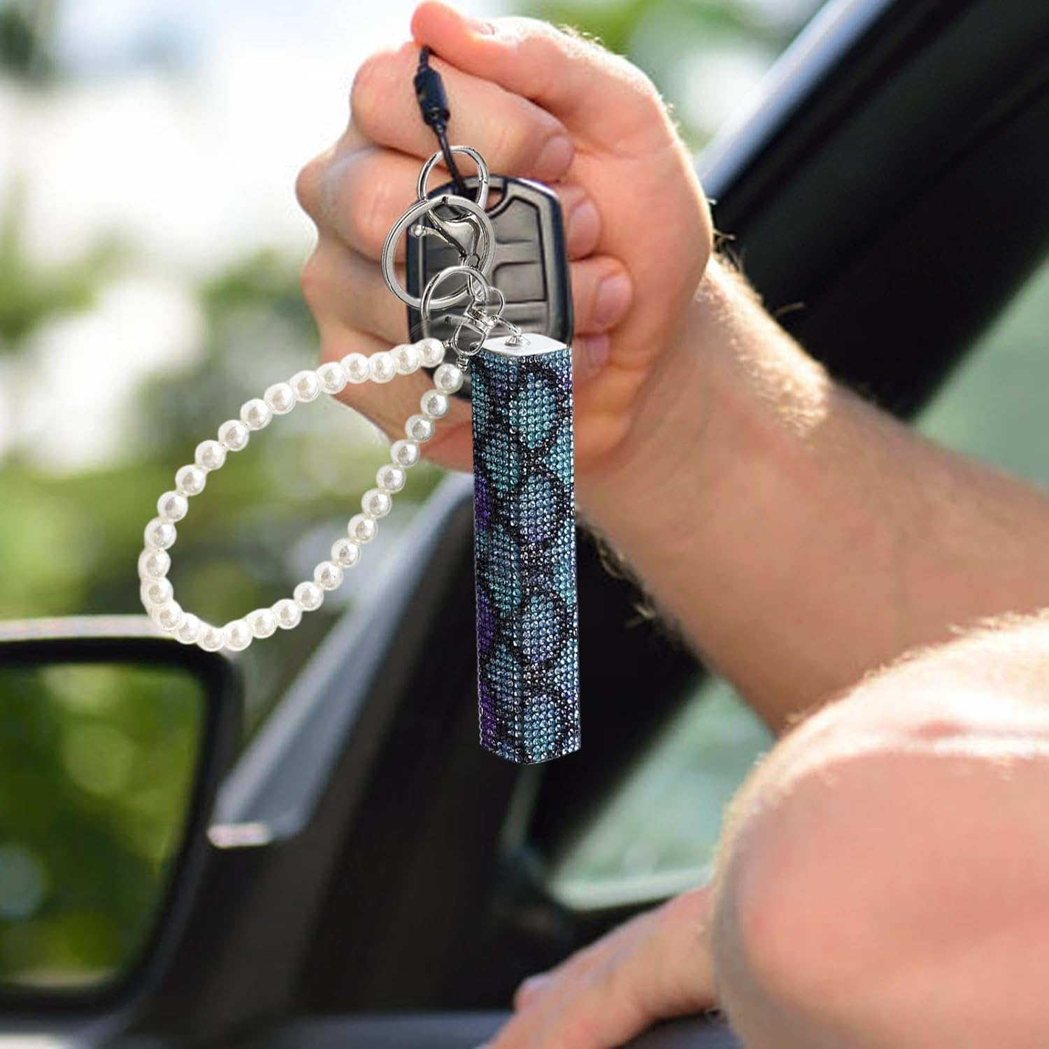 Nuyhgtr Empty Refillable Perfume Bottle, Rhinestone Perfume Bottle, 10Ml Perfume Spray Bottle, Creative Perfume Dispenser, Travel Perfume Bottle, for Travel, Parties, Datings, and Business Occasions image number 4