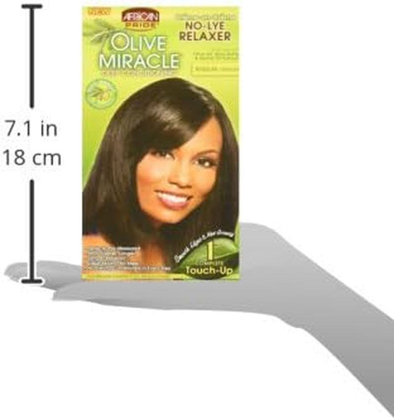 African Pride Olive Miracle Deep Conditioning No-Lye Relaxer Kit Regular image number 1