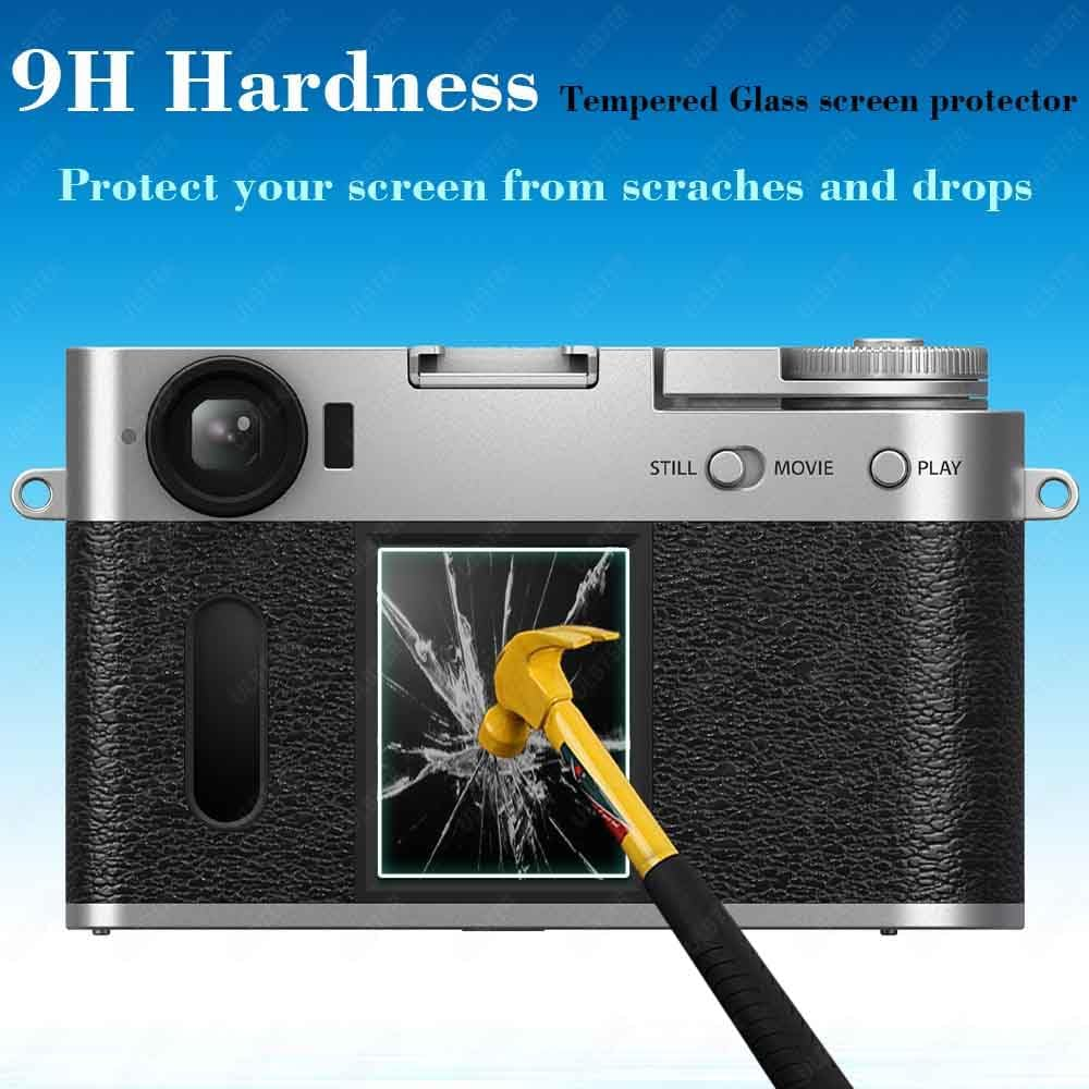 ULBTER [3Pack] Screen Protector for Fujifilm X Half Fuji X-Half LCD, 9H Hardness Tempered Glass Anti-Scrach Anti-Bubble image number 4