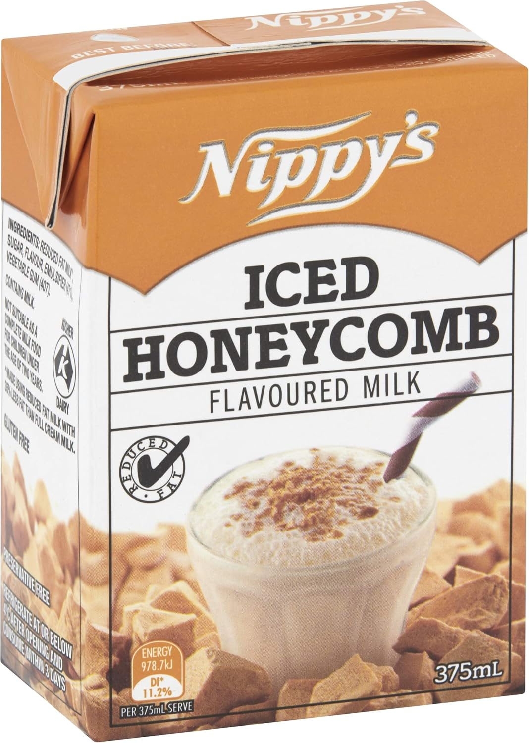Nippys Iced Honeycomb Flavoured Milk 10 X 375 G image number 2