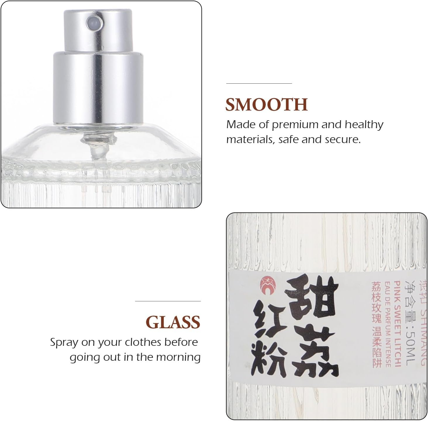 PLAFOPE Japanese Style Fresh Perfume 50Ml Portable Fragrance for Women Men Light Scent Travel Daily Use image number 5
