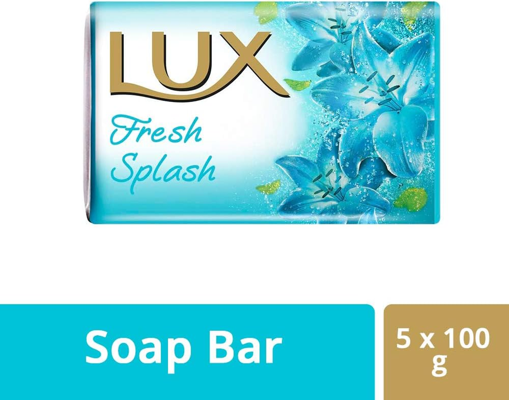 Lux Fresh Splash Soap, 4X100G + 1Free image number 5