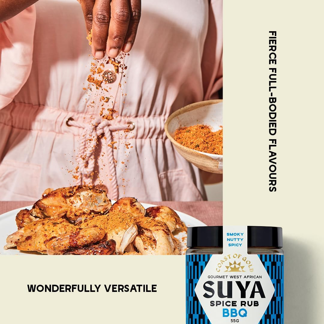 Coast of Gold Suya Spice BBQ Rub, 55G, Smoky, Nutty, Hot Pepper Flavour, Versatile Plant-Based West African Inspired Seasoning for Grilling Meats, Seafood and More image number 5