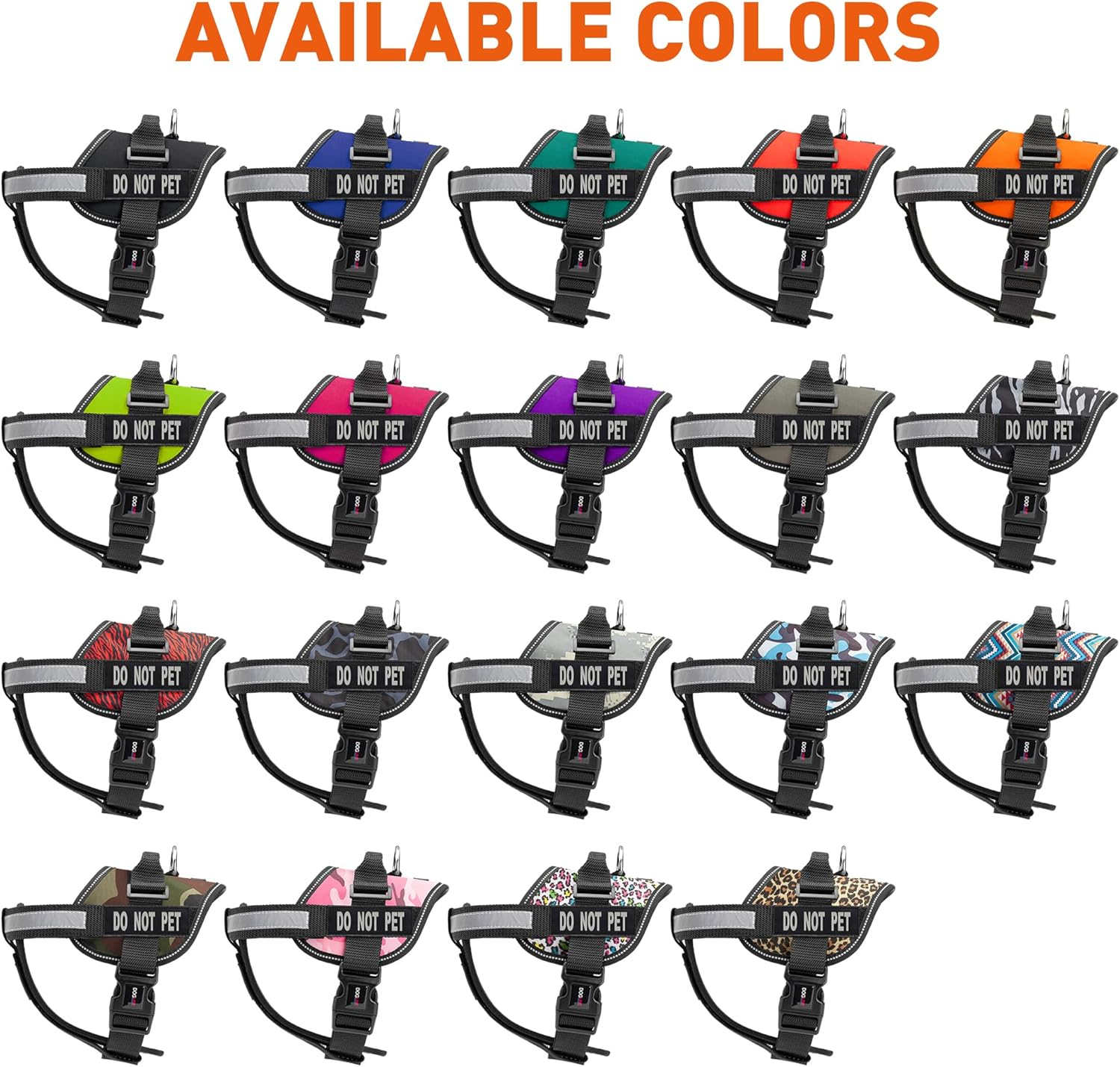 Dogline Vest Harness for Dogs and 2 Removable Do Not Pet Patches, Medium/22 to 30", Pink image number 4