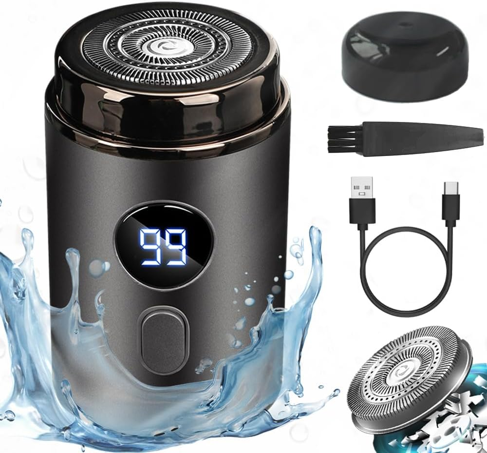 Mens Travel Mini Portable Electric Shaver,Usb Charging Men Razor,Upgraded Version with Digital Battery Display,Compact and Portable, Suitable for Office, Business, and Travel Use, Making Confident Smiles Everywhere image number 6