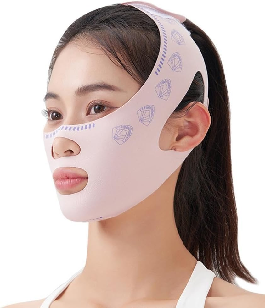 Reusable V Face Bandage Shaper Women Slimming Bandage Double up Chin Face Lift Belt Sleeping Reduce Thining