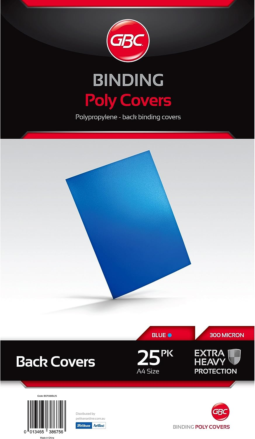 Gbc 49369X BCP300BK100 Binding Cover, A4 POLYCOVER Black PK100 image number 2