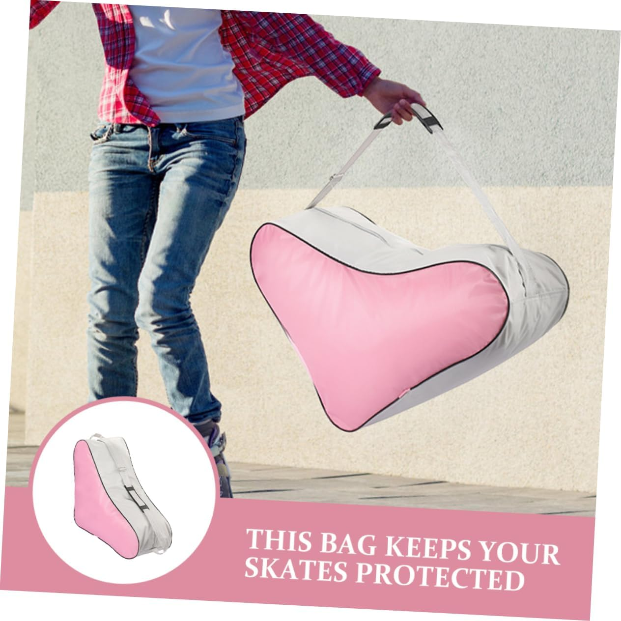 LOEFLIFA Skate Handbag for Roller Skates Sporty Tote Bags Shoulder Strap for Gym Travel and Carrying Equipment image number 1