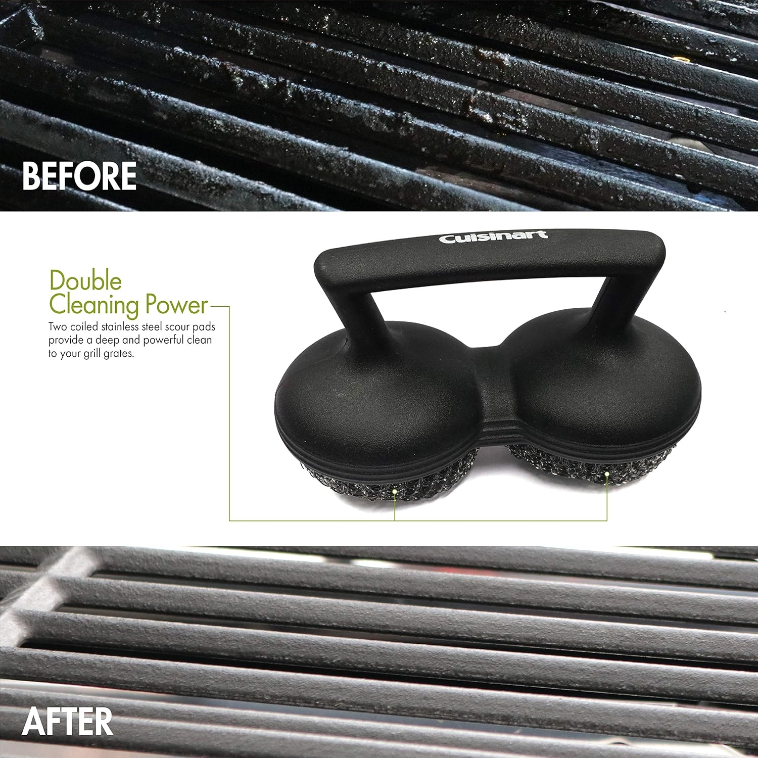 Cuisinart CCB-505 Power Scour Grill Brush, Black