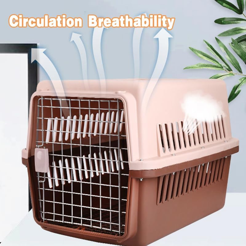 AIMALL Dog Cat Portable Pet Carrier Crate, Airline-Approved Travel Tote Kennel for Small to Medium Pets, Lightweight Design with Ventilation, Durable & Easy to Clean