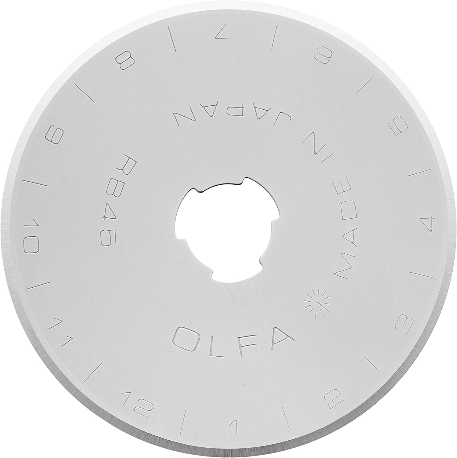 Olfa O RB45-10 Rotary Blade, 45 Mm Diameter 10-Pieces, Silver image number 2