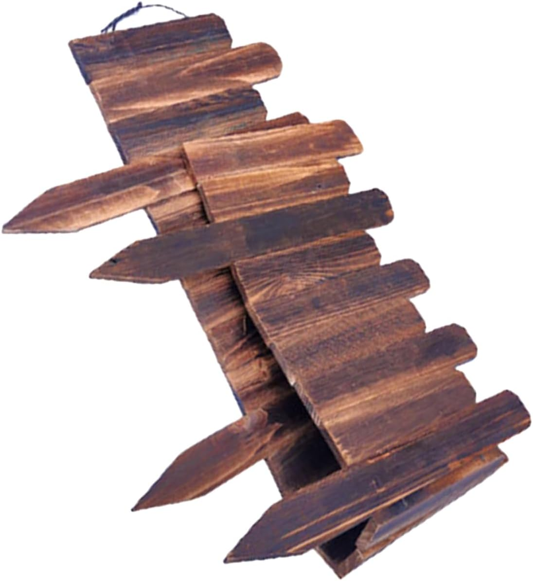 Yardenfun Garden Fence Edging Wooden Short Picket Border Bendable Easy to Install Inserted into Ground Lawn Flowerbed Decorative Landscape Plant Protection Coffee image number 5