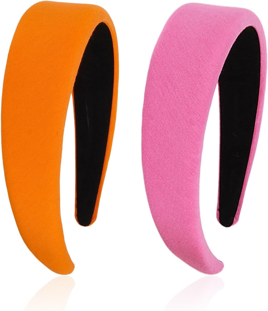 Pack of 2 Wide Face Headbands, Classic Retro, Simple and Fashionable, Elee Hair Accessories for Girls, Multifunctional Headband, Personalised Hairstyle Decoration image number 1