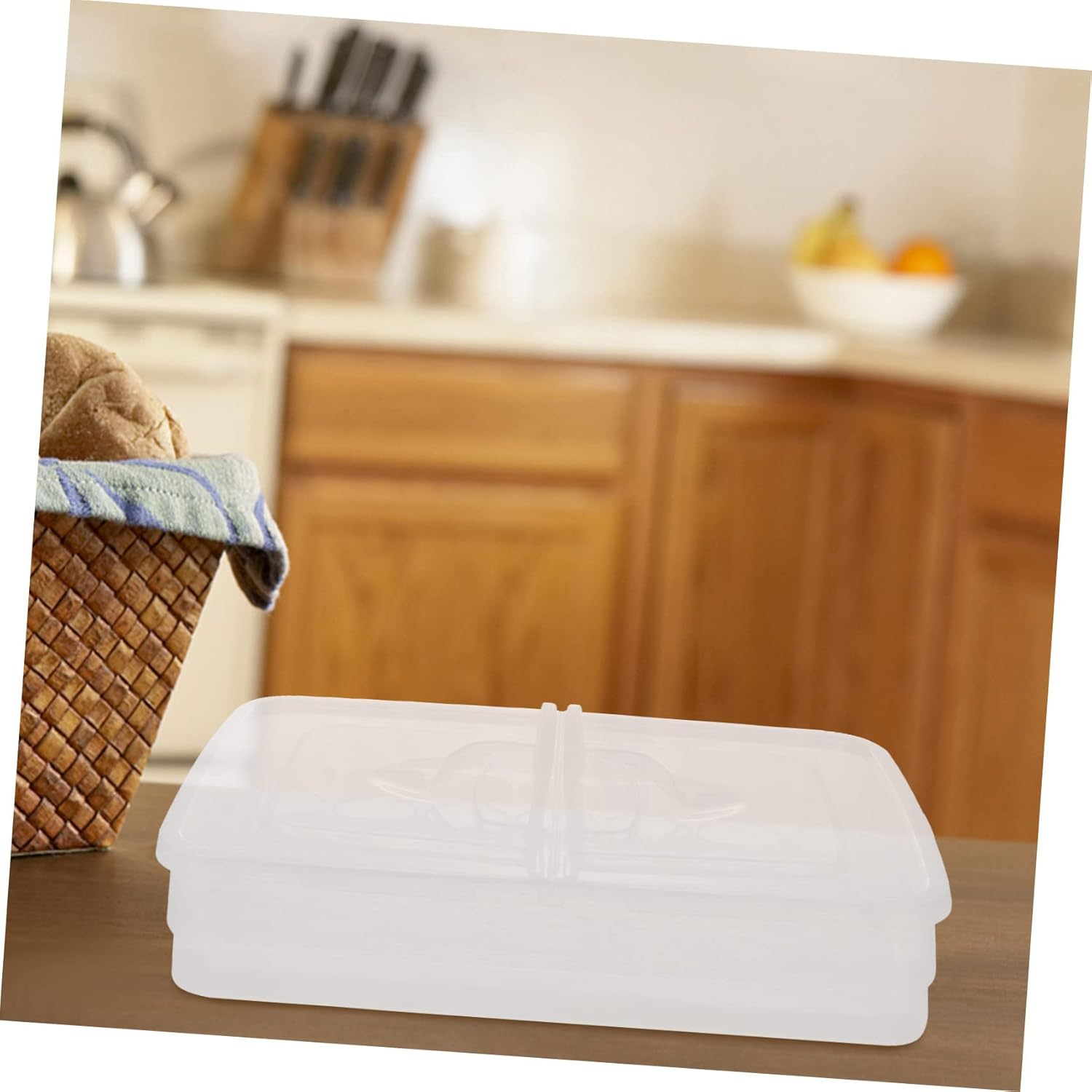 GLEAVI 34-Grid Egg Storage Box with Lid PP Egg Container Space-Saving Anti-Extrusion Refrigerator Holder for Kitchen image number 5