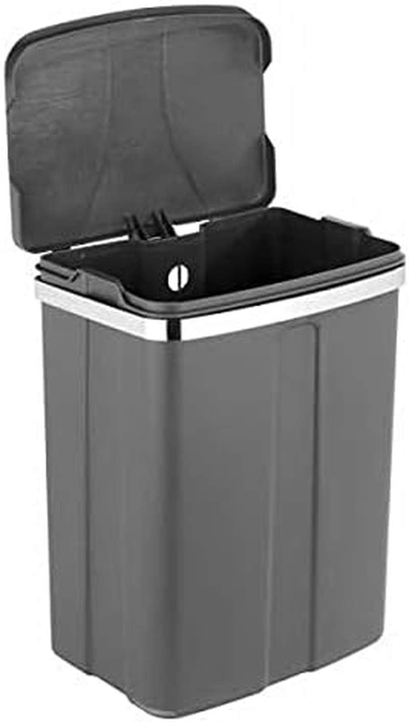Wenko Garbage Bin Kitchen Trash Can Hanging Gray 12L image number 3