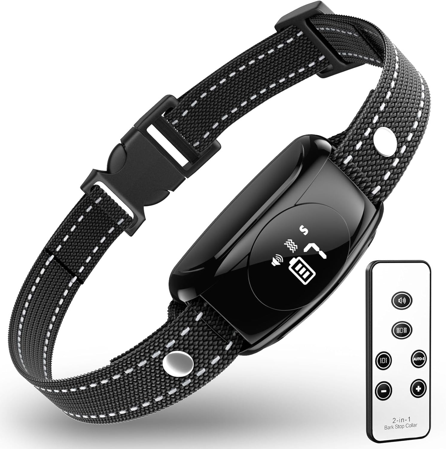 Dog Bark Collar, No Shock Dog Bark Collar with 4 Modes, Dog Training Collar with Remote, IPX7 Waterproof Bark Collar for Most Breed Sizes, Barking Collar for Home, Garden & Courtyard Use image number 4