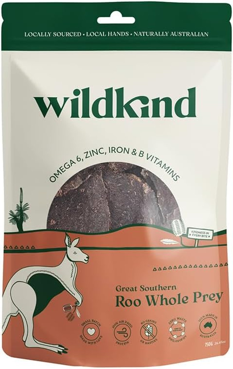 Wildkind Air Dried Kangaroo Whole Prey 750G &ndash; Natural Australian Dog Treats image number 3