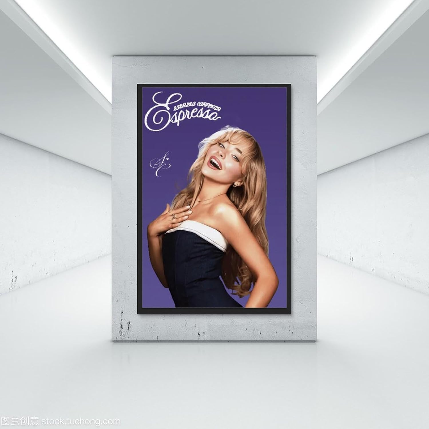 Sabrina Carpenter Poster Canvas Painting Wall Art Picture Home Decor Print for Bedroom Living Room Dorm Study Bar Office 16X24Inch(40X60Cm) Unframe-Style image number 1