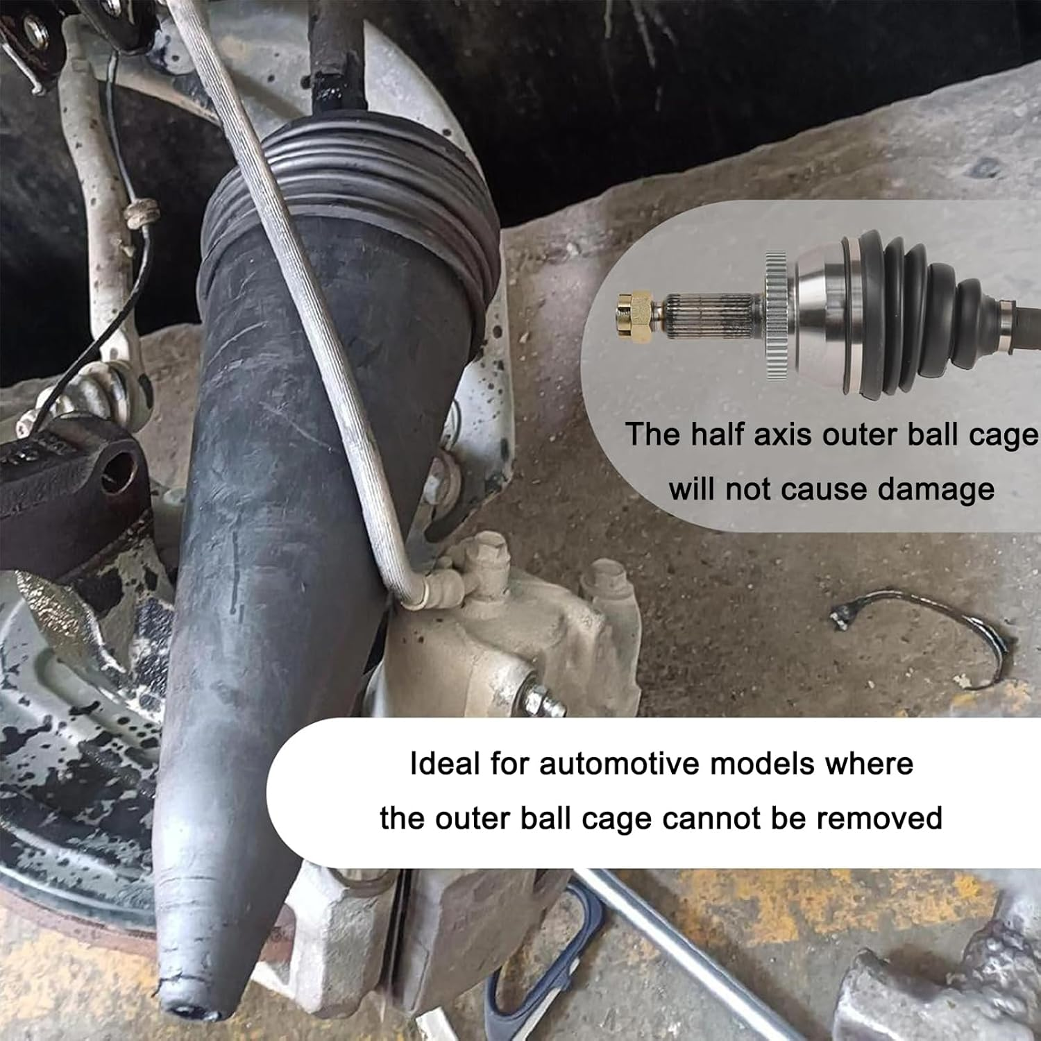 CV Joint Boot Installation Tool Kit - Professional Cone Expander for Stretching & Mounting Axle Boots (4.3" Opening) - Universal CV Boot Stretcher Tool for Automotive Repair image number 4