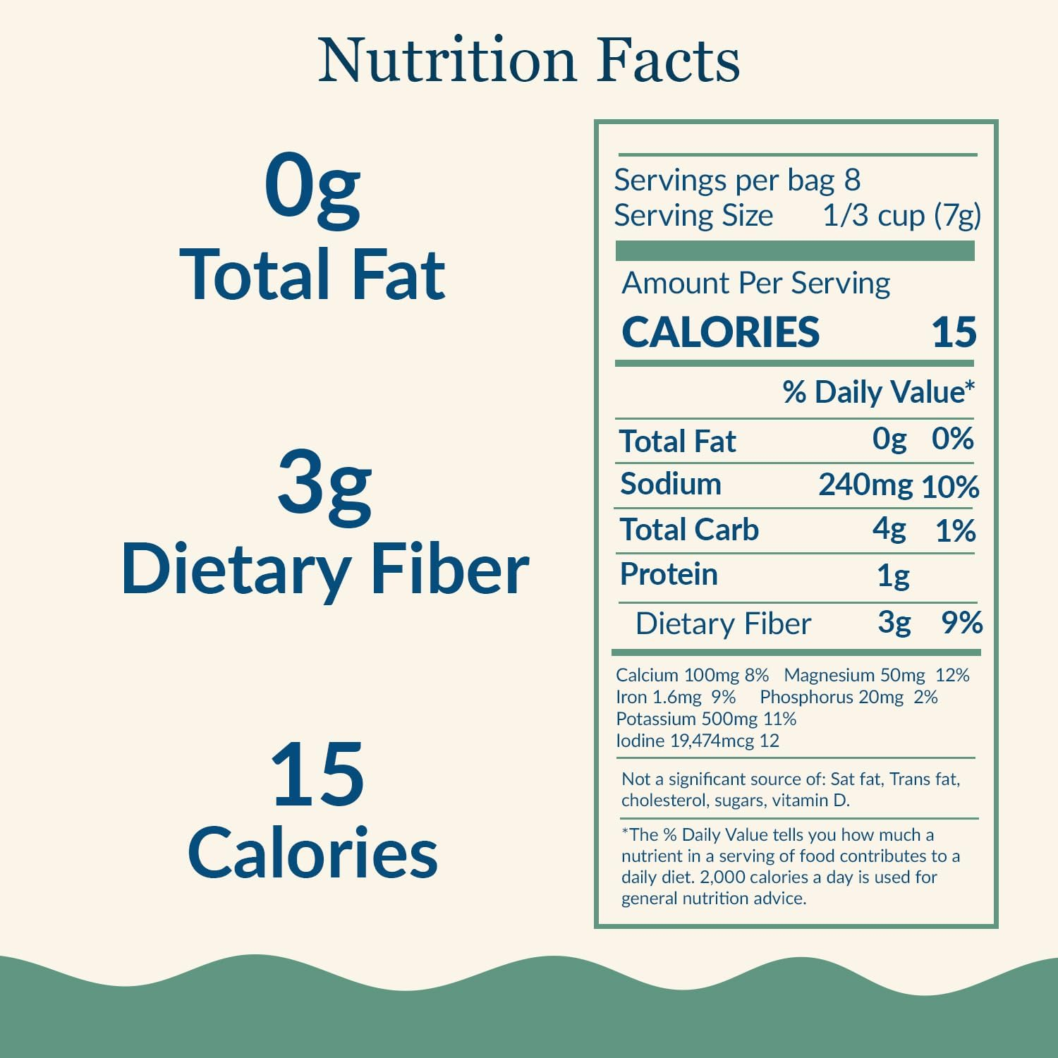 Maine Coast Sea Vegetables - Wild Atlantic Kombu Kelp - 2 Oz. image number 3