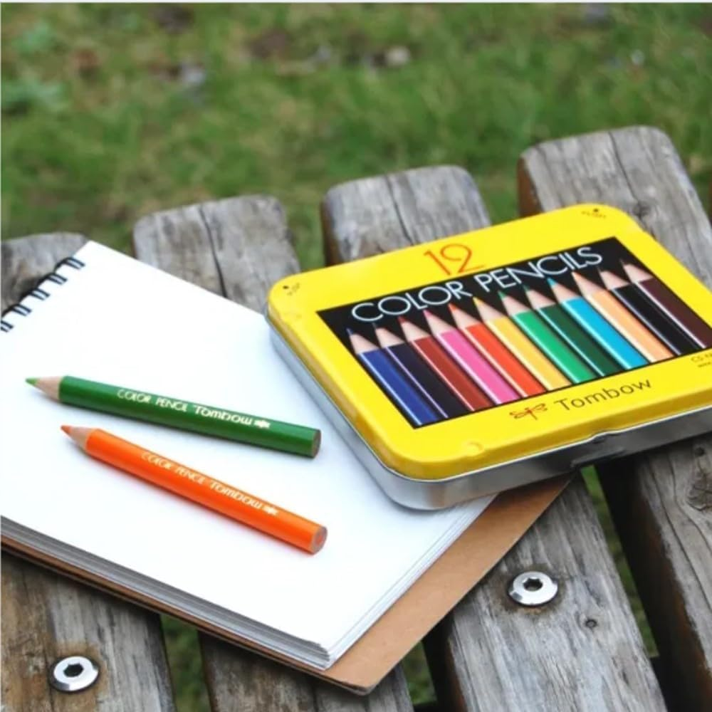 Tombow Mini Colored Pencil Set in Metal Tin, 12-Pack image number 3