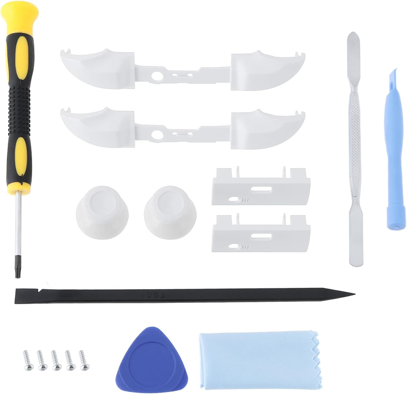 Create Idea 1 Set Game Console Replacement RB LB Button Bumpers Thumbsticks Compatible with Xbox Series X, S Controller (Model 1914) White image number 5