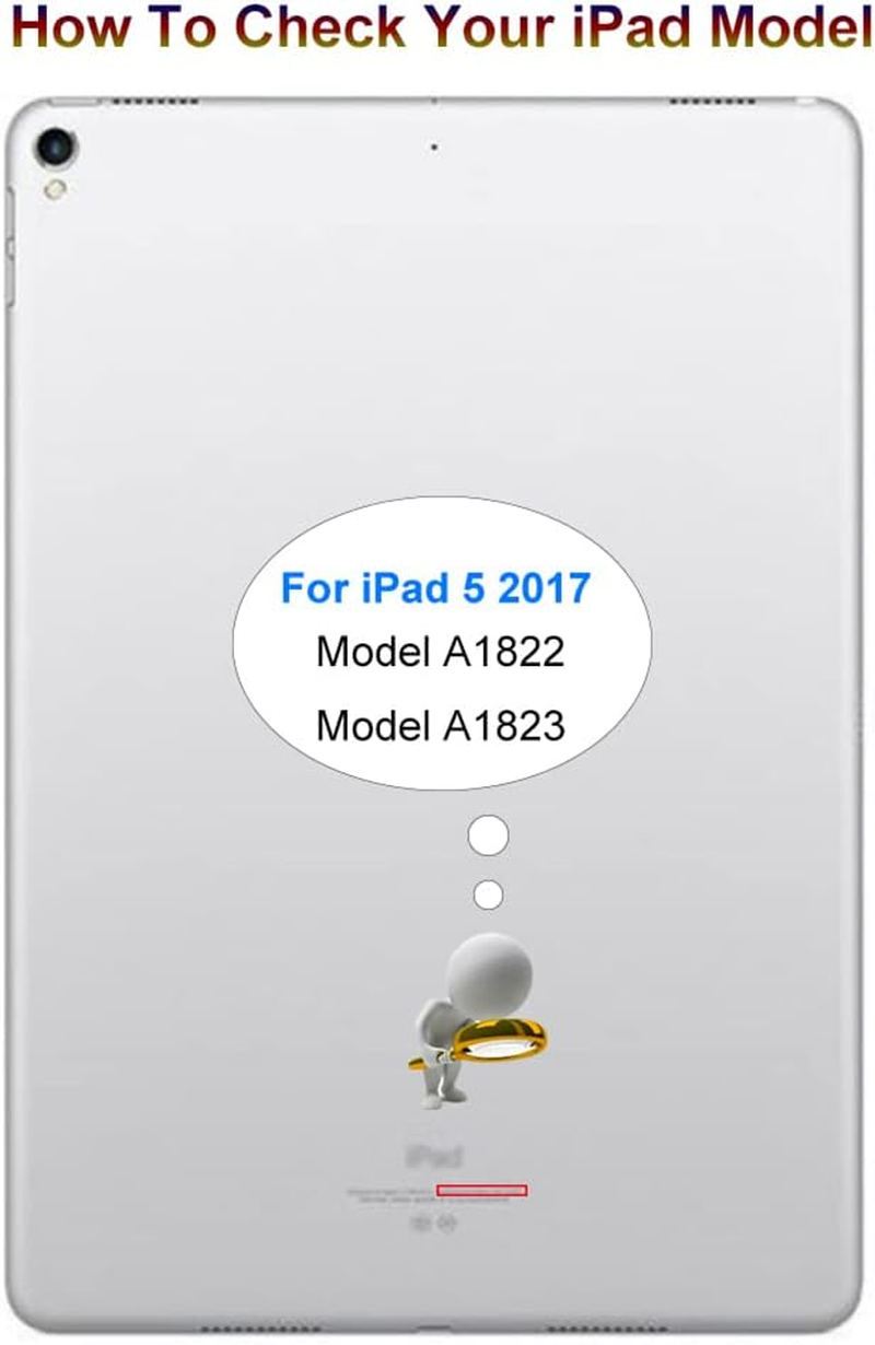 For Ipad 5 5Th Gen Screen Replacement A1822 A1823 2017 2 Pack Digitizer 9.7 Inch, for Ipad 5Th Generation Touch Glass with Home Button (White) - White image number 4