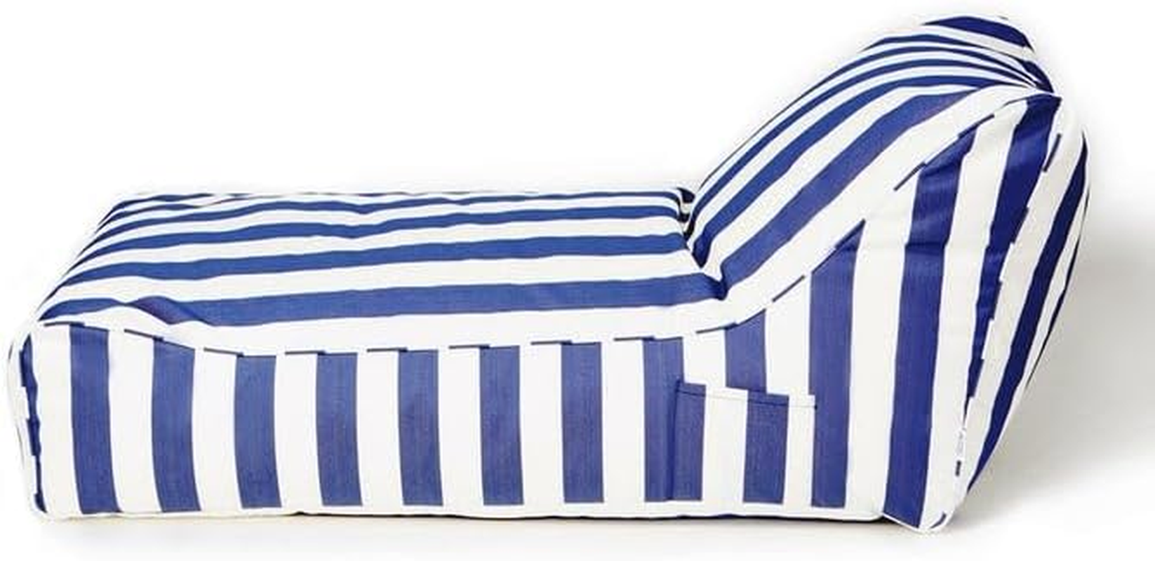 Billy Fresh Laid Back Outdoor Beanbag, 120 Cm Length X 65 Cm Width X 60 Cm Height, Blue/White image number 2