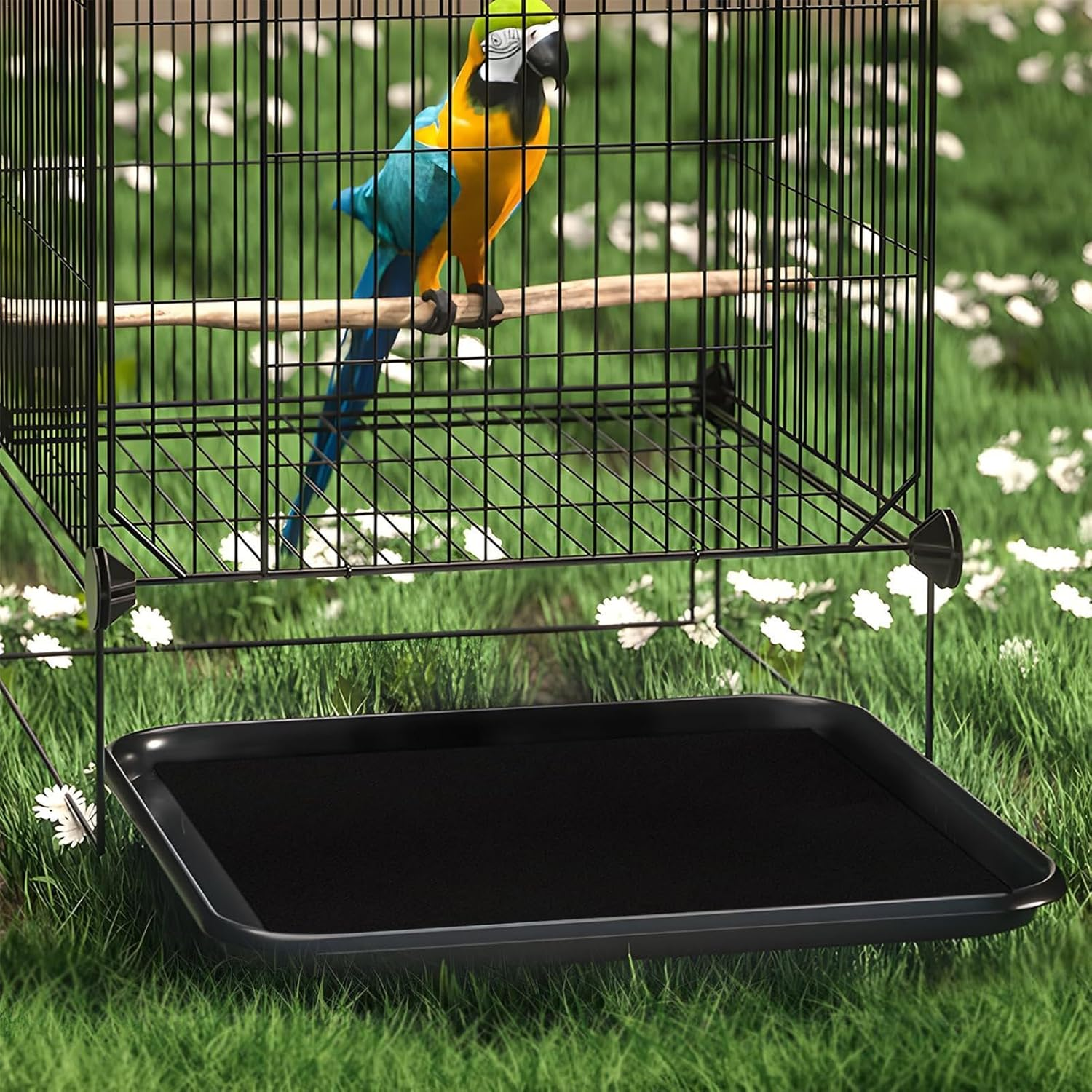 Bird Cage Liner - Cage Liner Water Absorbent Soft Birdcage Liners - Supple Easy Cutting Birdcage Bedding & for Parrots Lovebirds image number 5