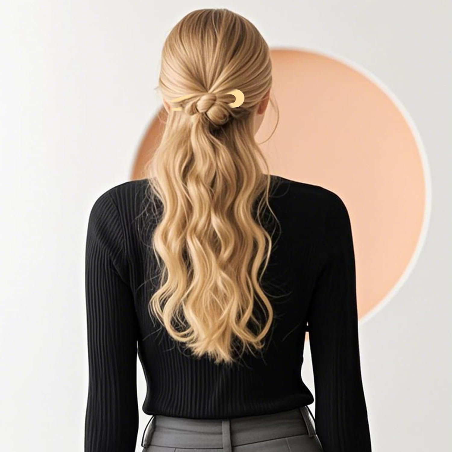 EXIPSAT Pack of 9 Colourful Hair Clips, U-Shape, Hair Pins, Hair Clips for Women with All Hairstyle Styles image number 6