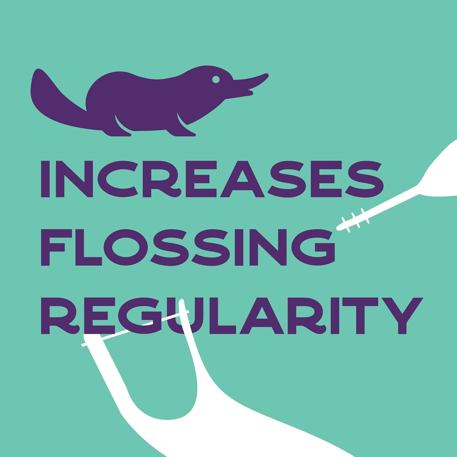 Platypus Orthodontic Flossers for Braces | Ortho Picks for Adults & Kids | Fits under Arch Wire | Non-Damaging | Encourage Flossing Habits | Floss Teeth in Less than Two Minutes | 40 Count (Pack of 1) image number 5