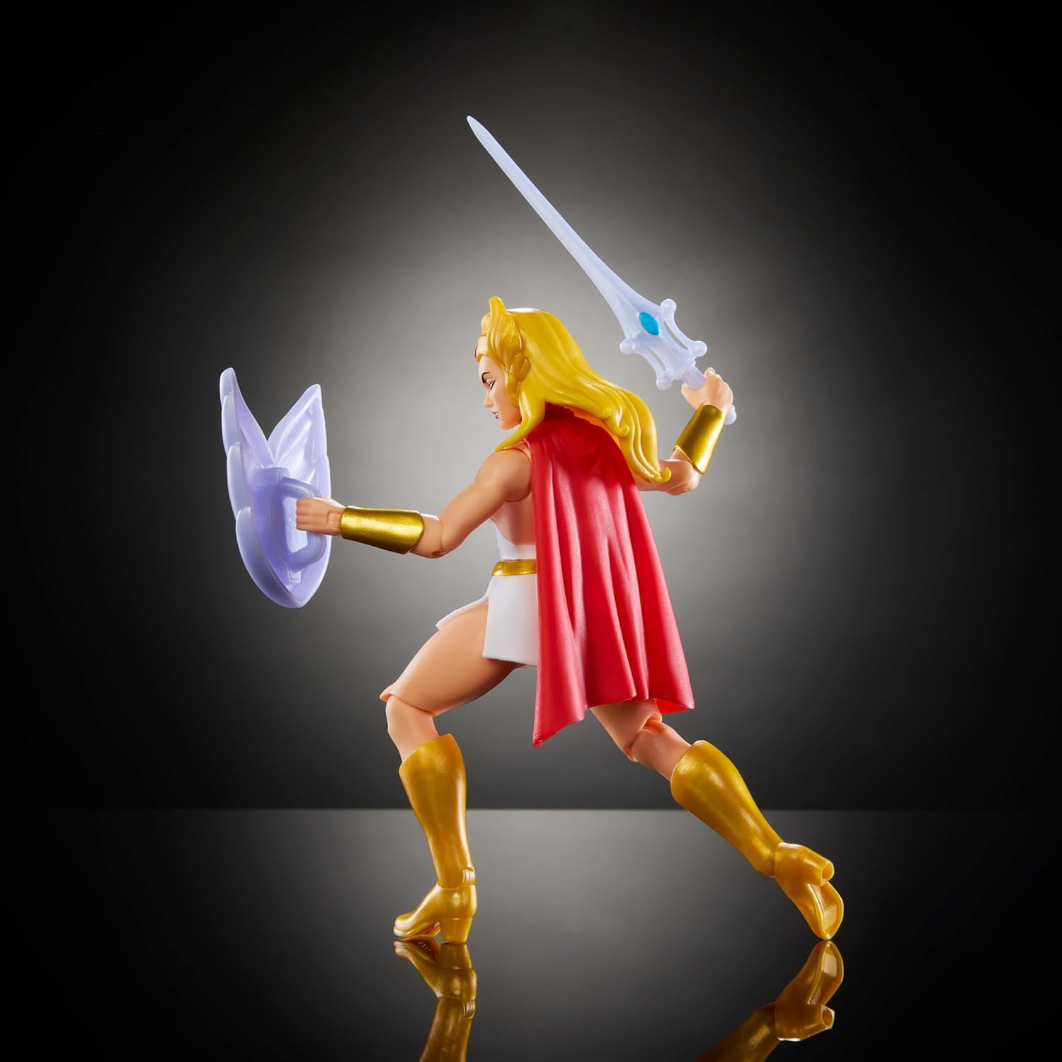 Masters of the Universe Origins Action Figure She-Ra Cartoon Collection, 5.5-Inch 1980S TV Heroine, Princess of Power Detailed Design & Accessories image number 4