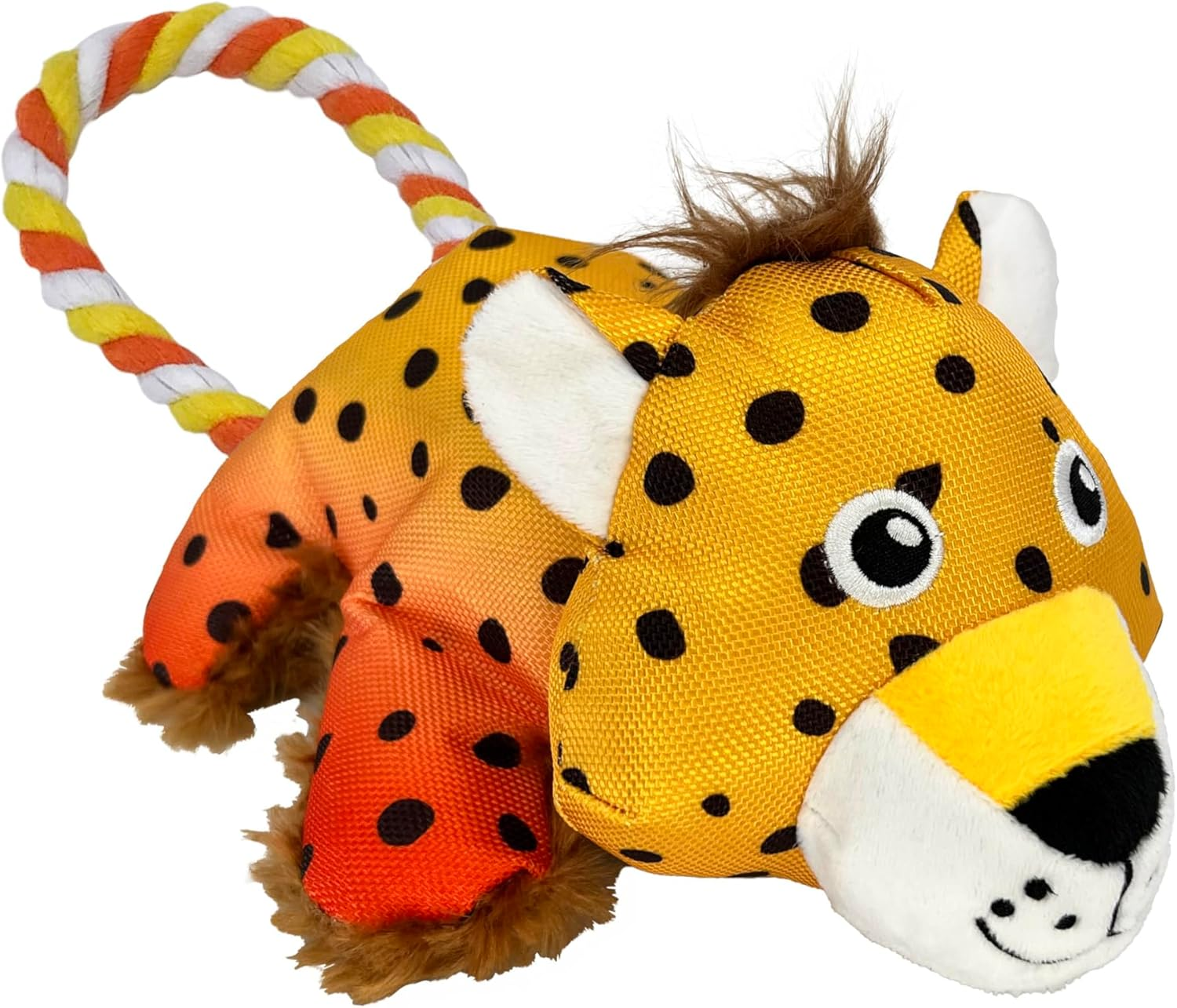 KONG - Cozie Tuggz Cheetah - Plush Dog Toy - for Small/Medium Dogs image number 2