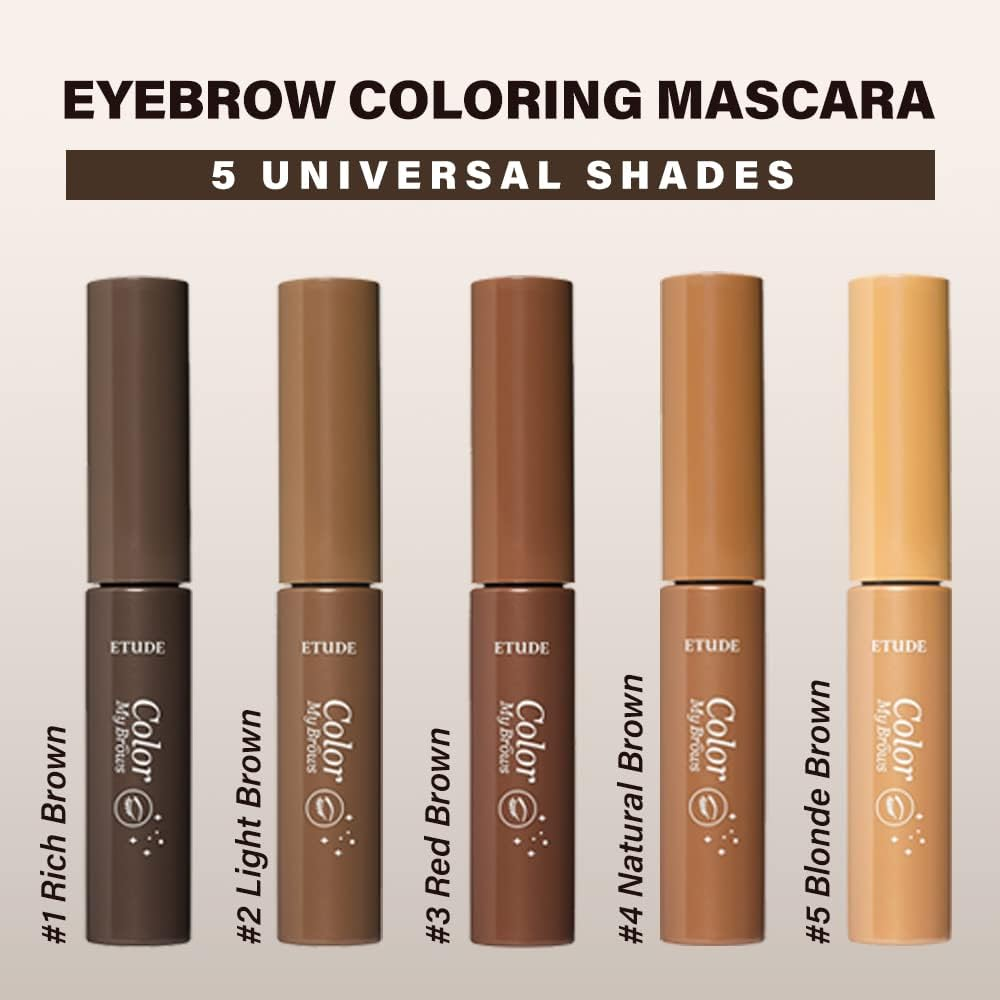 Etude House Color My Brows Mascara - Rich Brown image number 4