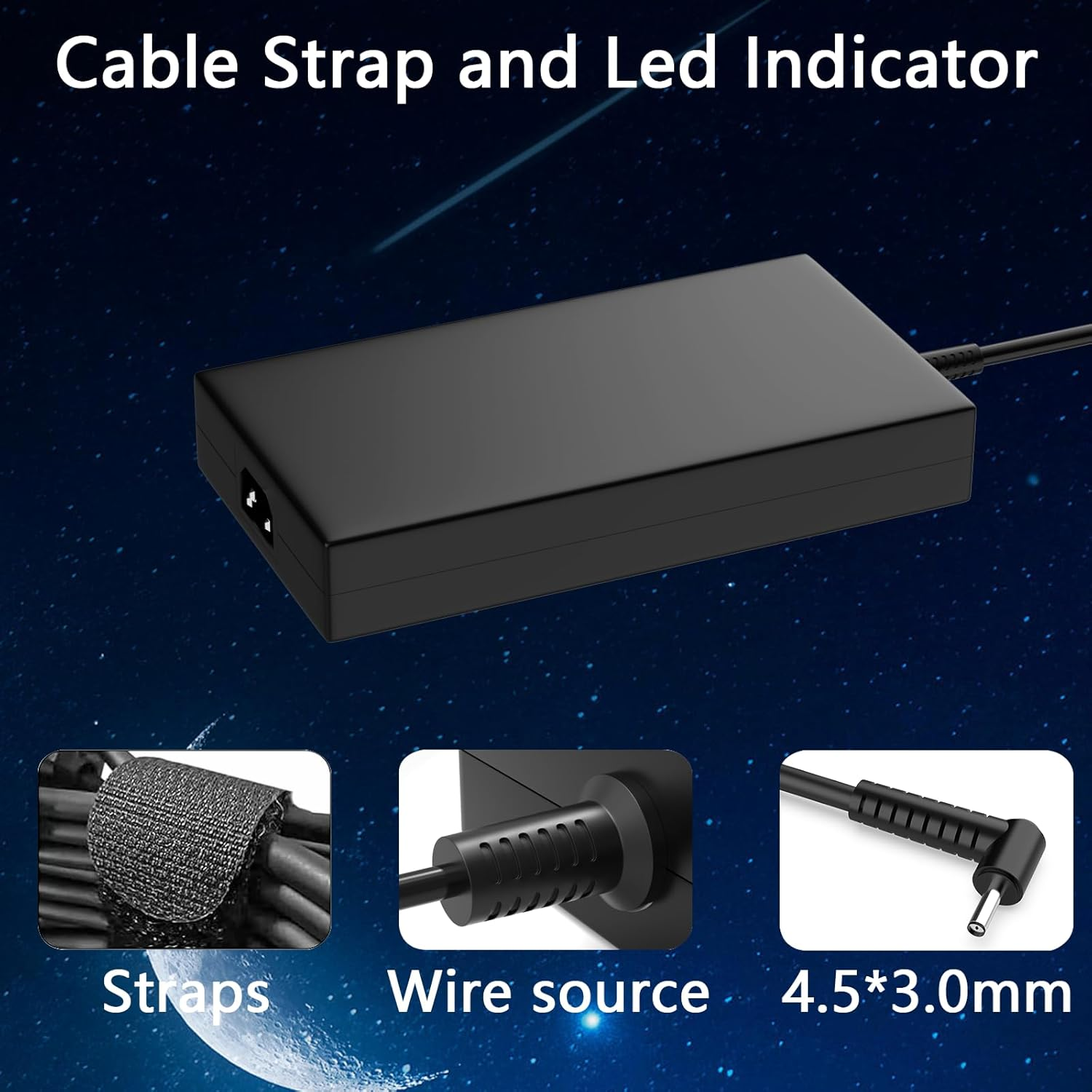 120W Laptop Charger Compatible with MSI GF63 GV15 Gv15-Thin-11Sc GF63 Thin 10 11 12Th Intel Core Laptop MS-16R5 MS-16R6 MS-16R7 ADP-120VH D A17-120P2A Gaming Laptop Charger(For 4.5 * 3.0Mm Tip) image number 6