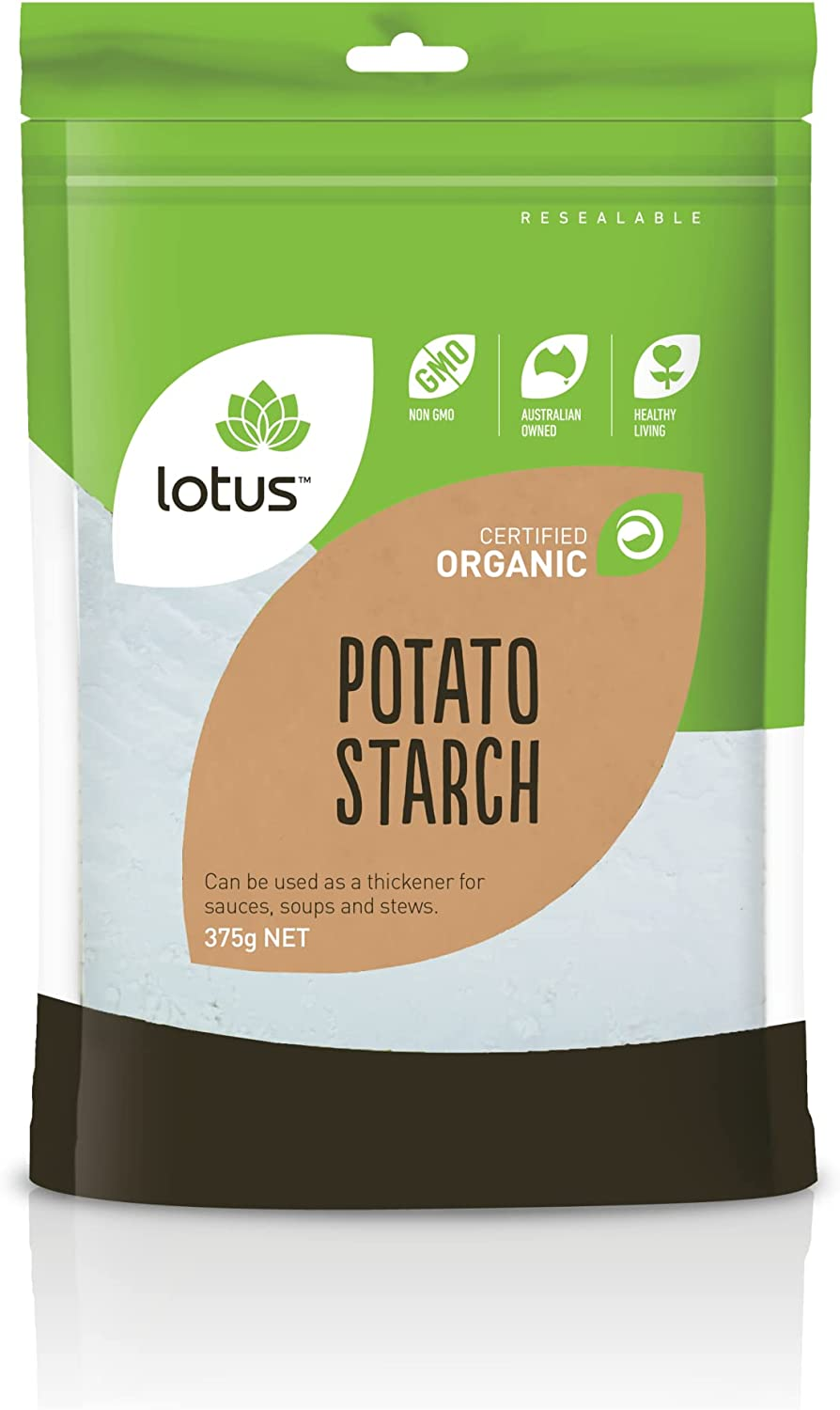 Lotus Organic Potato Flour, 375 G image number 2