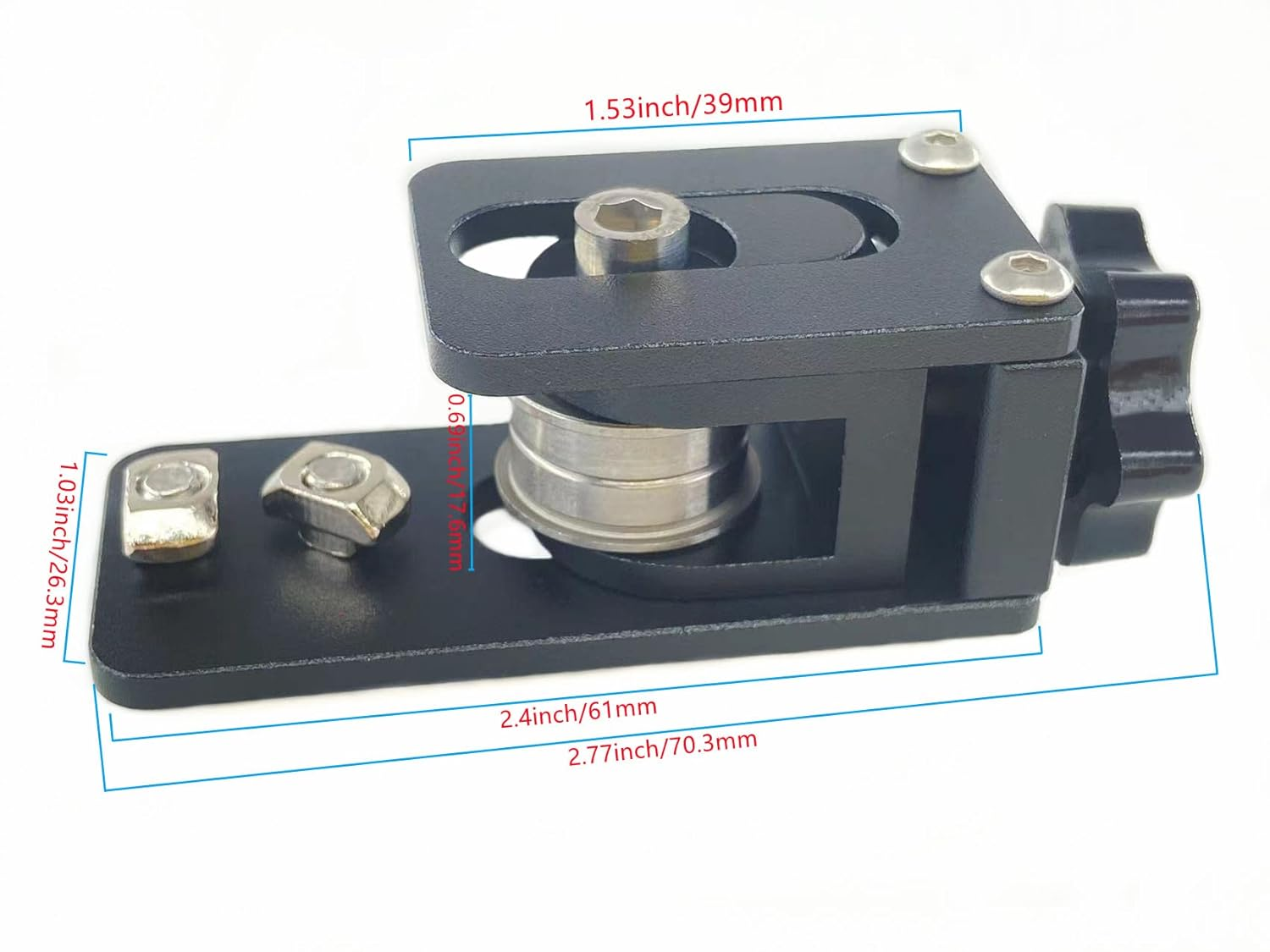 Ruimou 3D Printer Parts Upgrade Profile X-Axis Synchronous Belt Stretch Straighten Tensioner, Suitable for Ender-3, CR-10