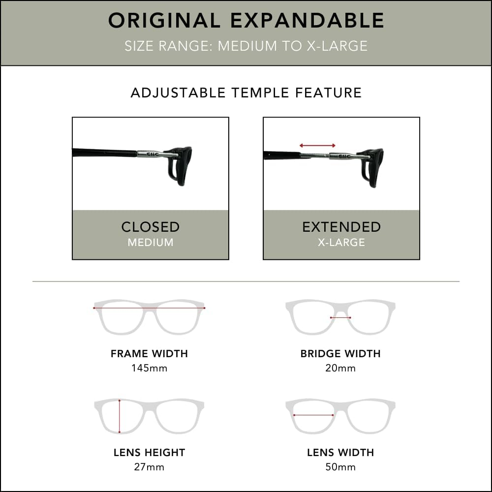 Clic XXL Magnetic Front Connection Reading Glasses - 1.5 X, Blue Jean image number 2