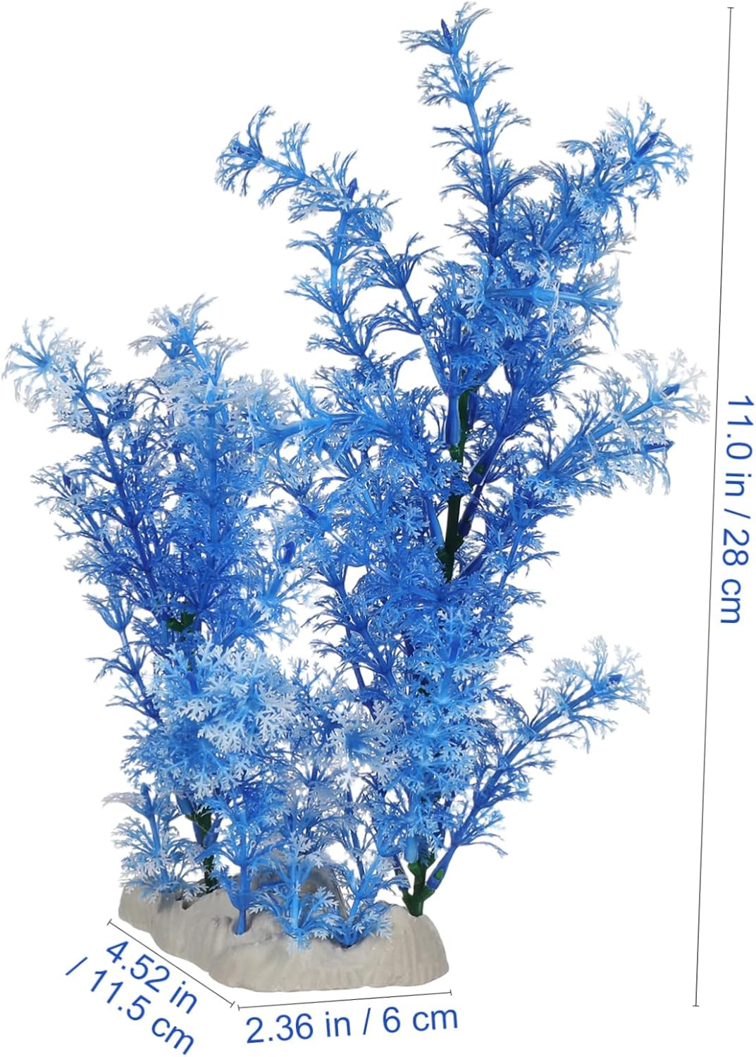 VANZACK Simulation Plant Faux Plant S Pet Aquarium Accessories Skull Cave for Aquarium Turquoise Fish Tank Ornament Simulation Water Grass Fish Tank Decorations Tall Grass Large image number 1