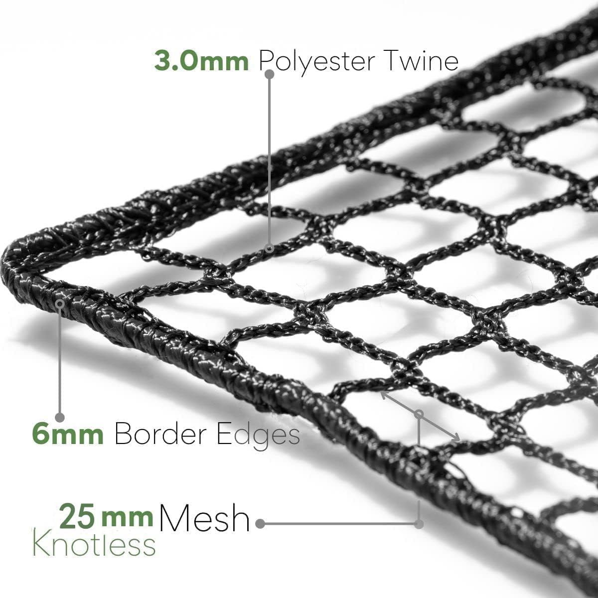 Golf Net - Sports Practice Barrier Net &ndash; Golf Hitting Net - Heavy Duty Nylon Golf Sports Netting Barrier Nets 10X10Ft/10X15Ft/10X20Ft - Golf Accessories image number 1