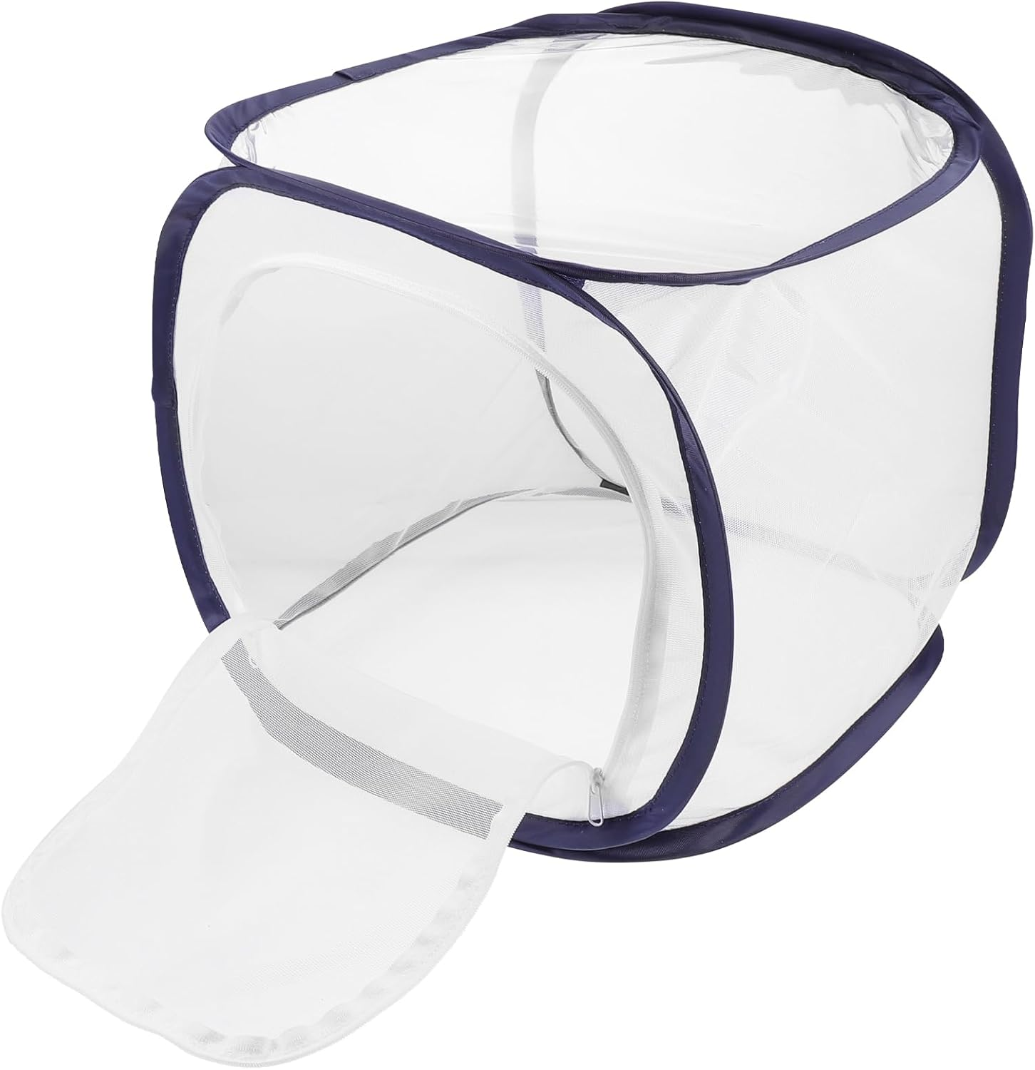 ULTECHNOVO Foldable Insect Mesh Cage 11.81X11.81X11.81In Butterfly Habitat with Breathable Mesh Panels and Side Zipper Door for Easy Feeding and Observation image number 5