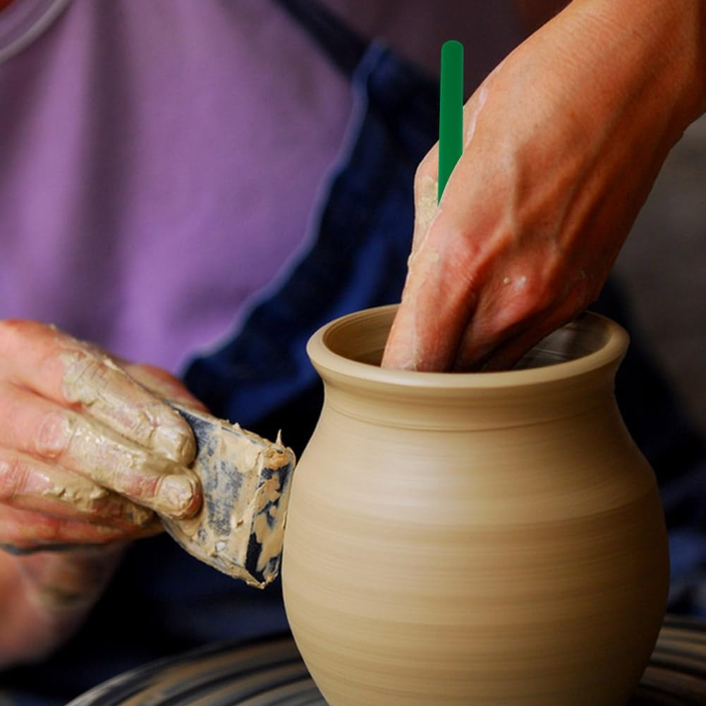 HOBBIESAY 2Pcs Telescoping Sponge Stick with 3Pcs Detachable Sponge Head Pottery Sponge for Clay Pottery Sponge Brush for Art Clay and Pottery Cleaning image number 1