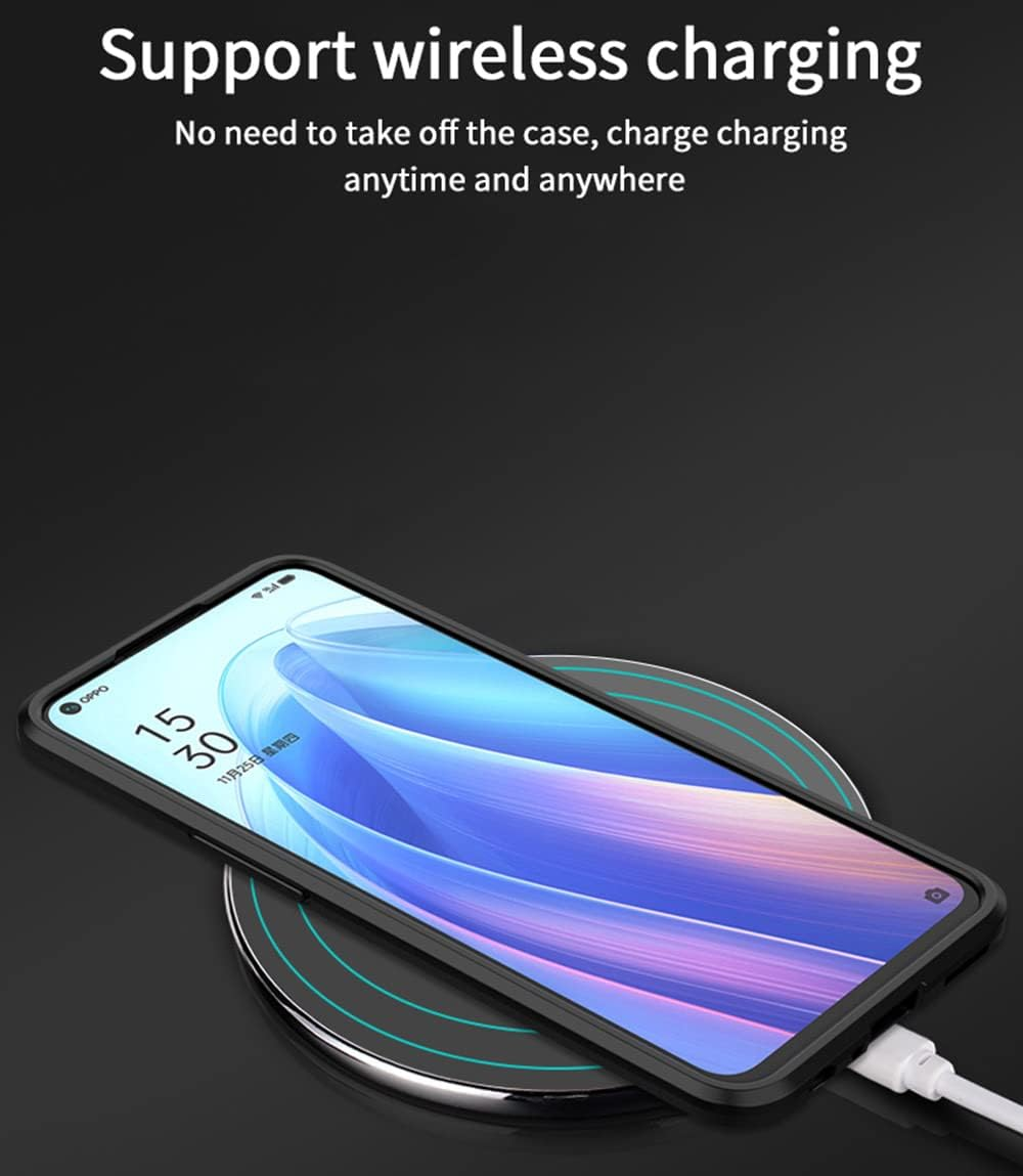 SEAHAI Case for Oppo Find X5 Lite, Military Shockproof Case, Ultra Thin Hard PC Soft TPU Protective Mobile Phone Case with Sturdy Foldable Stand - Green image number 2