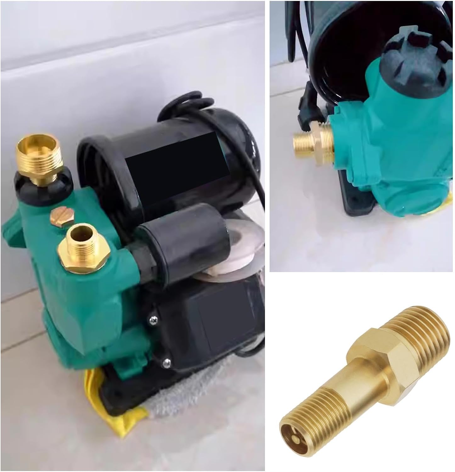 Emagtech 4Pcs 1/8 Inch NPT Pressure Vessel Tank Valve Joint 1/8 Inch NPT External Threaded Brass Joint Pressure Vessel Valve Plug Storage Tank Valve Accessories image number 1