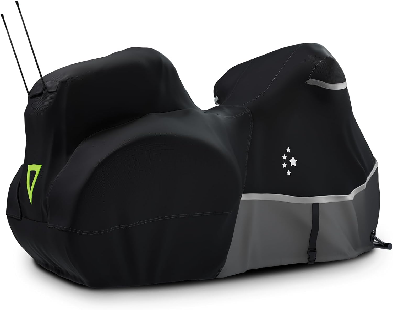 LIBZAKI Motorcycle Cover 96" XXL Vehicle Cover/Gray