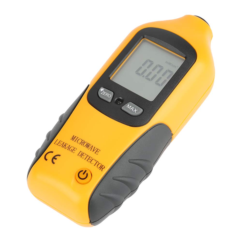 High Precision Microwave Detector, HT-M2 Digital LCD Display Microwave Leakage Detector, Radiation Meter Tester with High Sensitivity and Built in Alarm Function, No Need Recalibration