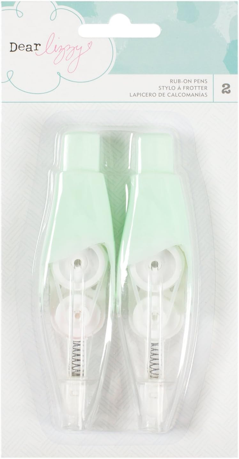 American Crafts 373676 Dear Lizzy Happy Place Rub on Pens 2 Piece