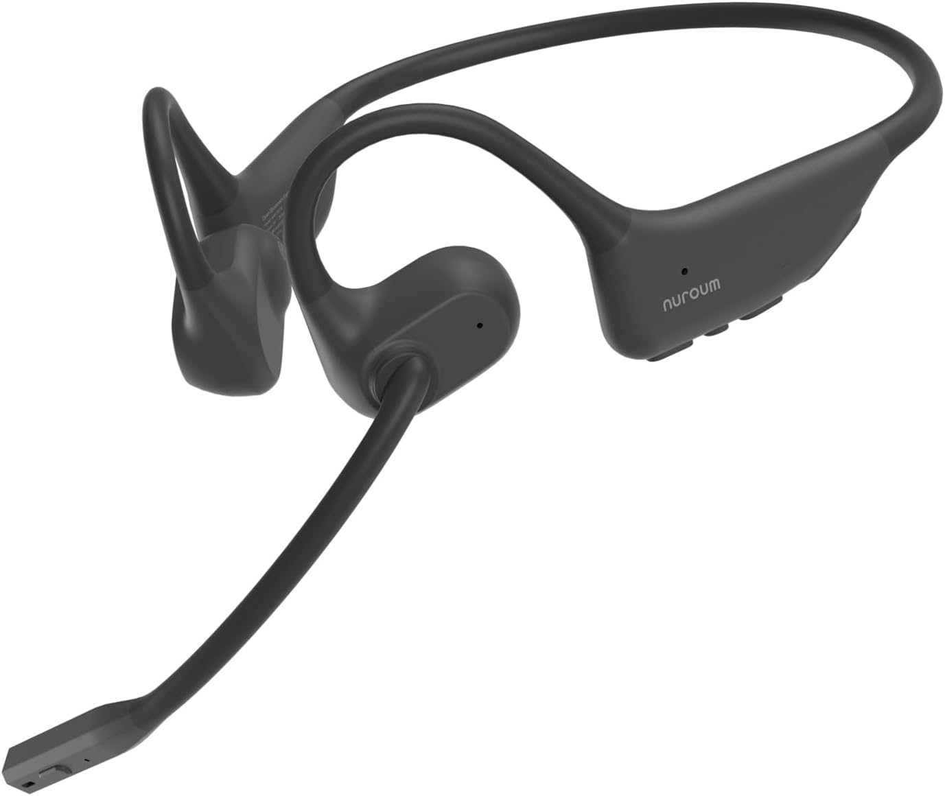 Nuroum OW20B Open Ear Bluetooth Headphones with Noise-Cancelling Microphone, Mute Switch, Bluetooth 5.3 Dual Connection, 15H Runtime, Wireless Headphones for Work in the Office/Home Office/On the Go