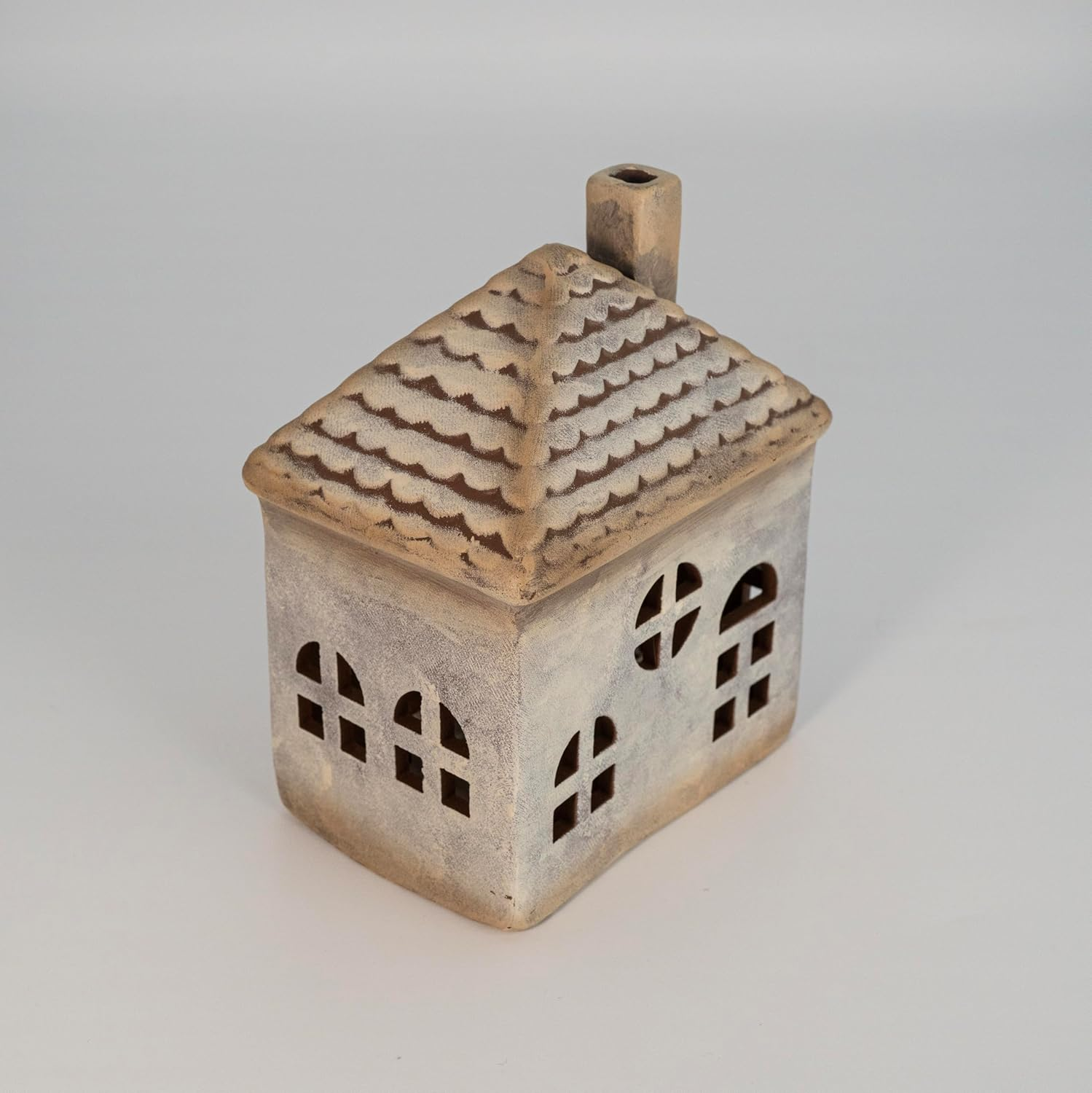 Ballarart Co Christmas Village Houses, Christmas Table Decor with Warm LED Lights - Ceramic Decor House Figurine, Christmas Decoration Gift Idea image number 6